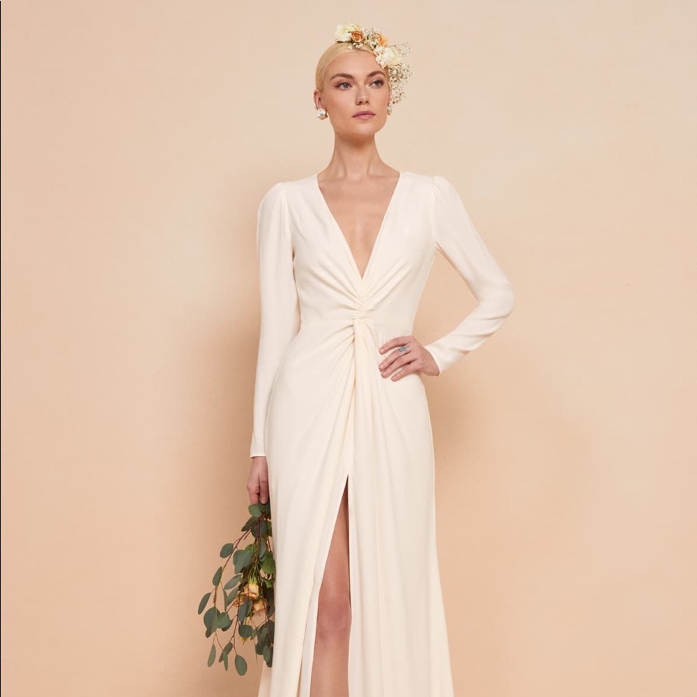 The Reformation Gatsby Dress Ivory